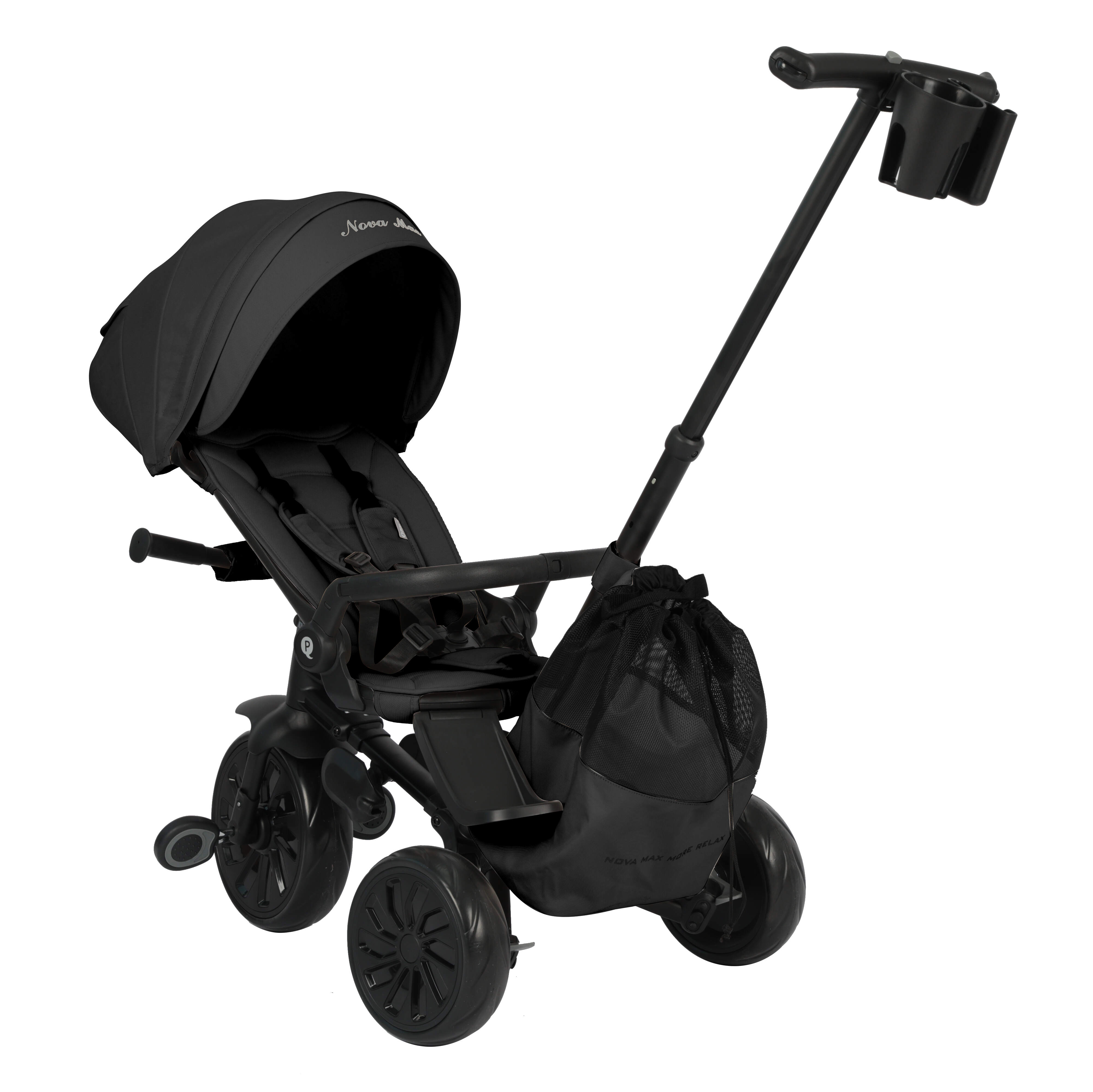 Велосипед складаний триколісний дитячий Nova Max Black | Офіційний